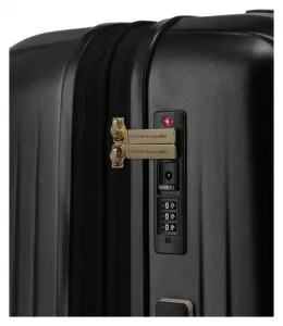 Stredný škrupinový kufor na kolieskach Travelite BARBARA Novelty M Black