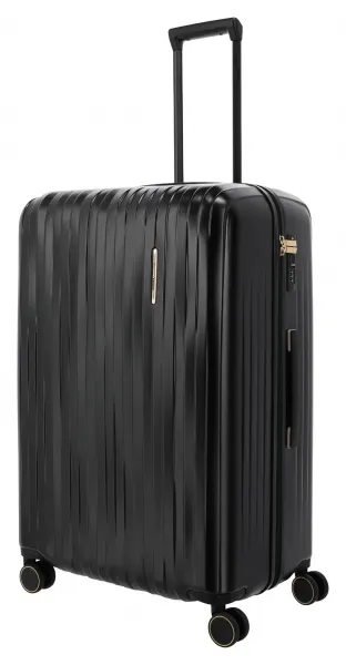 Veľký škrupinový kufor na kolieskach Travelite BARBARA Novelty L Black