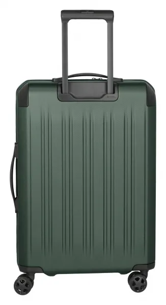 Stredný škrupinový kufor na kolieskach Travelite Dynamiic M exp Green