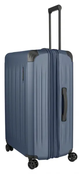 Veľký škrupinový kufor na kolieskach Travelite Dynamiic L exp Denim blue