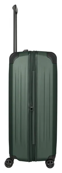 Veľký škrupinový kufor na kolieskach Travelite Dynamiic L exp Green