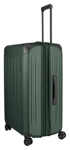 Veľký škrupinový kufor na kolieskach Travelite Dynamiic L exp Green