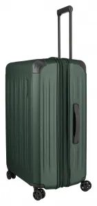 Veľký škrupinový kufor na kolieskach Travelite Dynamiic L exp Green