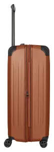 Veľký škrupinový kufor na kolieskach Travelite Dynamiic L exp Copper