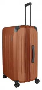 Veľký škrupinový kufor na kolieskach Travelite Dynamiic L exp Copper