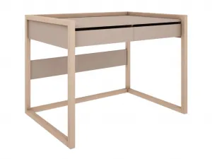 Písací stôl na drevených nohách BASIC mocca