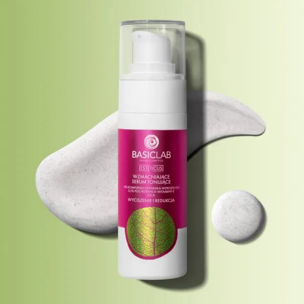 BasicLab Dermocosmetics Esteticus tónujúce sérum proti začervenaniu pleti 10% Growth Factor Complex EGF 30 ml