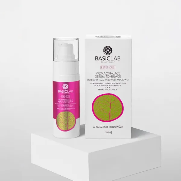 BasicLab Cosmetology Esteticus tónujúce sérum proti začervenaniu pleti 15% Growth Factor Complex EGF 30 ml