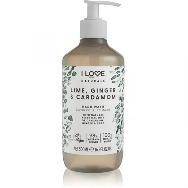 I Love Naturals Lime, Ginger & Cardamom tekuté mydlo na ruky 500 ml