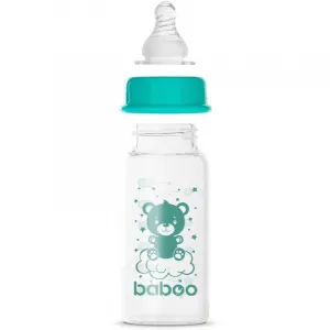 Baboo Anti-colic Glass Feeding Bottle Narrow Neck sklenená dojčenská fľaša 0m+ 120 ml