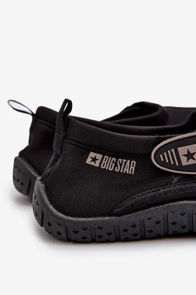 BIG STAR SHOES Mužské čierne vodotesné topánky Big Star