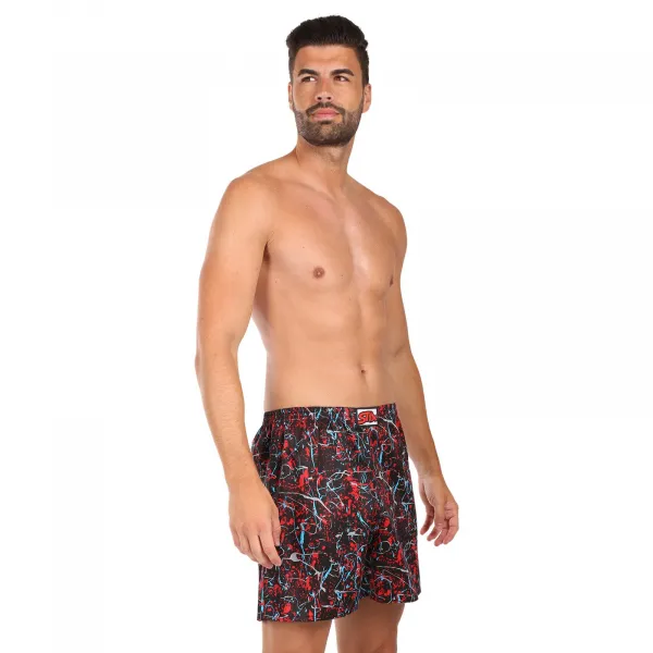 3PACK pánske trenky na spanie Styx viacfarebné (3DTP18458) S, trenírky