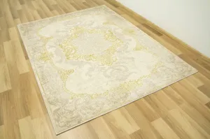 Koberec Allora Plus 9435A Ornament krémový / béžový / zlatý