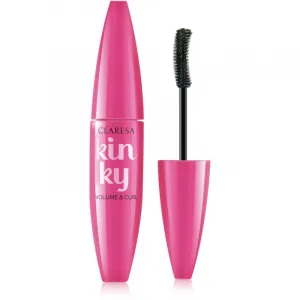 Claresa Kinky riasenka pre objem a natočenie rias odtieň 01 Deep Black 10 g