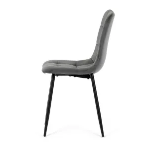 Súprava jedálenských stoličiek CT-281 GREY4, 4 ks