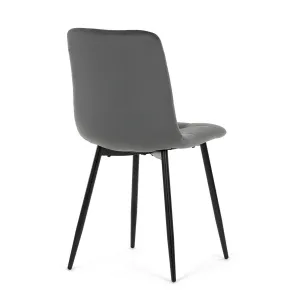 Súprava jedálenských stoličiek CT-281 GREY4, 4 ks