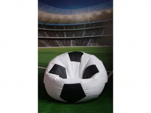 JAKS Mini sedací vak futbalová lopta bielo čierny