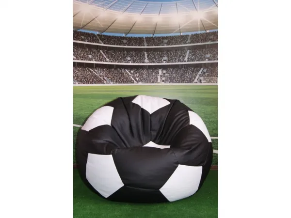JAKS Mini sedací vak futbalová lopta čierno biely