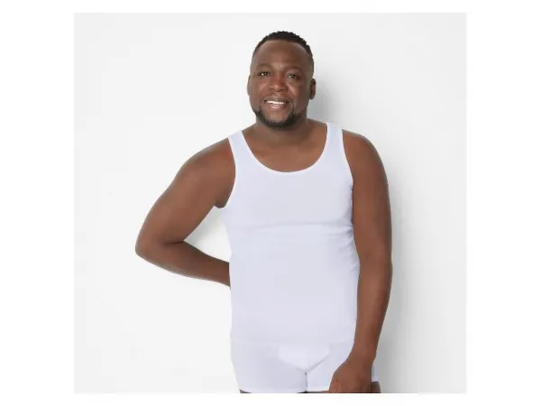 Livergy® Pánske tielko z jemnej rebroviny Xxl, 3 kusy (biela, 9/3Xl)