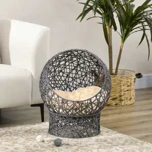 PAWHUT Pelech pre mačky GLOBE 50 x 50 x 60 cm sivý