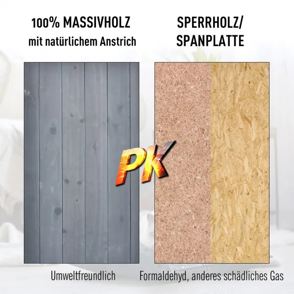 PAWHUT Vonkajší drevený domček pre mačky 59 x 55 x 109 cm sivý
