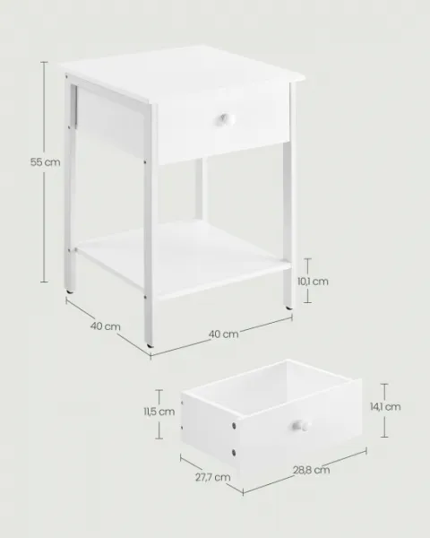 Set dvoch nočných stolíkov LET506W14