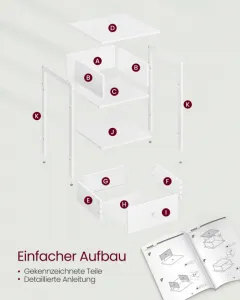 Set dvoch nočných stolíkov LET506W14