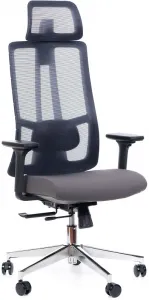 SEGO Ergonomická kancelárska stolička STRETCH SIVÁ ANTRACIT, sedenie 8+ hodín denne