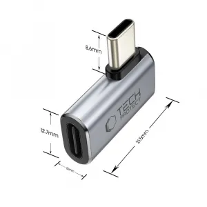 Tech-Protect Ultraboost AA01 adaptér USB-C, šedý