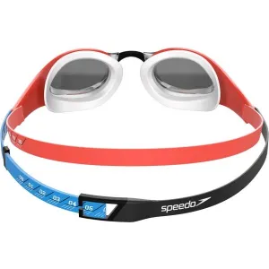 Plavecké okuliare speedo fastskin pure focus mirror bielo/oranžová