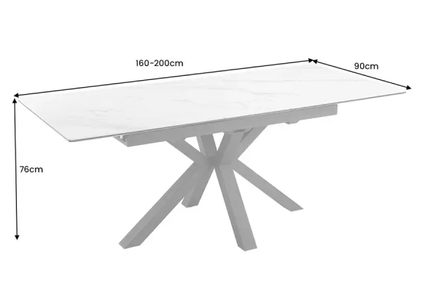 Rozkladací jedálenský stôl ATUM Dekorhome