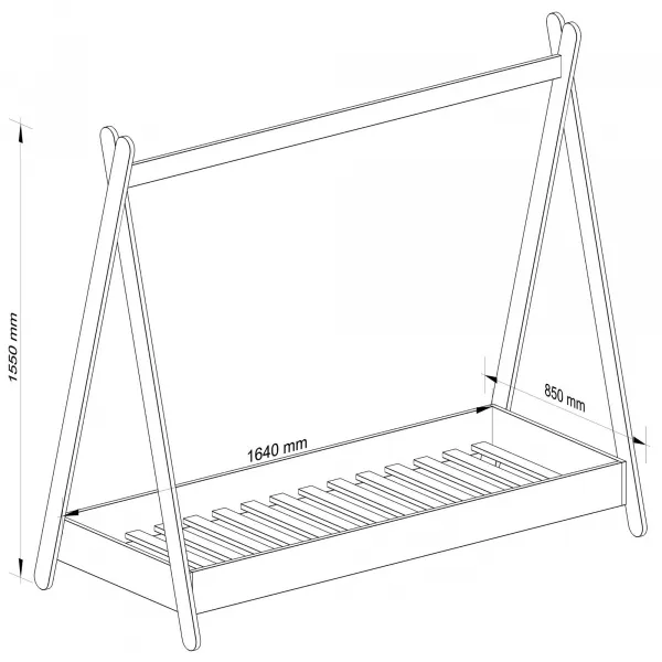 Ak furniture Detská posteľ GEM 160x80 cm ružová