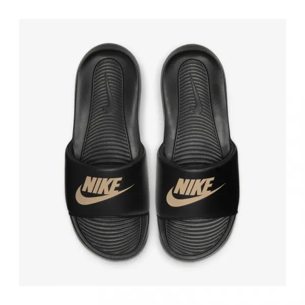 Pánske šlapky (plážová obuv) NIKE Victory One black metallic gold black