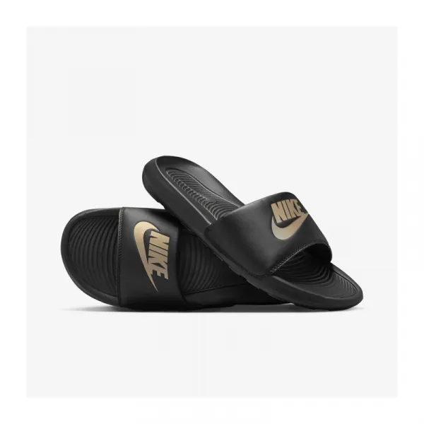 Pánske šlapky (plážová obuv) NIKE Victory One black metallic gold black