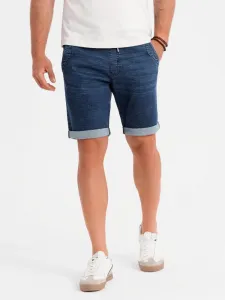 Originálne pánske kraťasy rifľové- tmavomodré