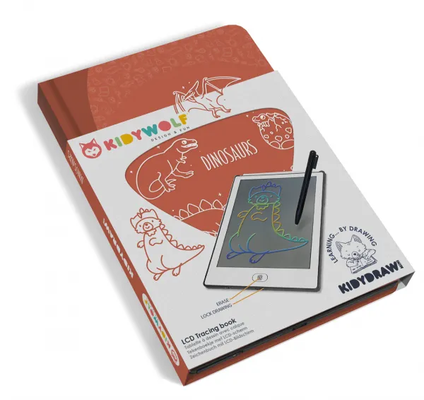 Kidywolf - Kresliaci tablet Kidydraw mini - dinosaury