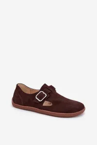 Semišové Poltopánky Barefoot Dámske S Prackou Patches Zazoo
