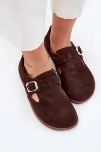 Semišové Poltopánky Barefoot Dámske S Prackou Patches Zazoo