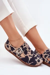Semišové Polobotky Barefoot Dámske S Prackou Patches Zazoo