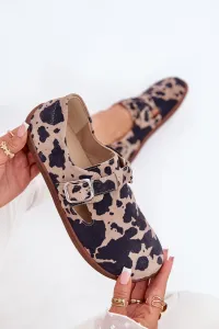 Semišové Polobotky Barefoot Dámske S Prackou Patches Zazoo