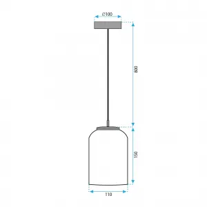 TooLight Závesná lampa La Belle XVIII biela/zlatá