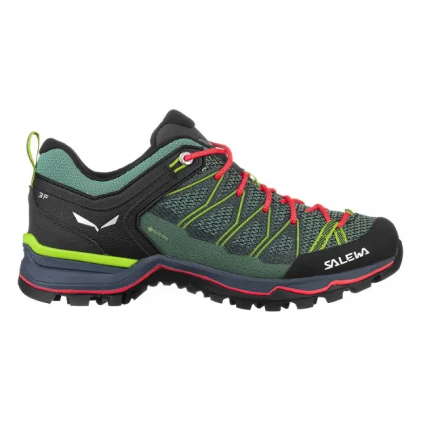 Dámska nízka turistická obuv SALEWA Mountain Trainer Lite GTX W feld green flue coral