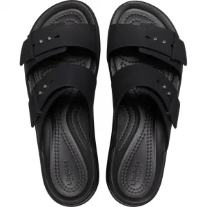 Dámske sandále na platforme (módna obuv) CROCS Brooklyn Buckle Low Wedge W black