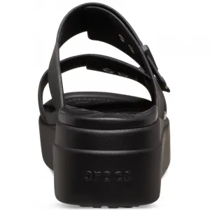 Dámske sandále na platforme (módna obuv) CROCS Brooklyn Buckle Low Wedge W black
