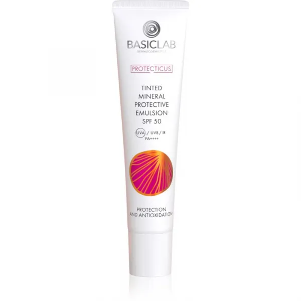 BasicLab Dermocosmetics Protecticus ochranná emulzia pre citlivú pleť so sklonom k začervenaniu SPF 50+ 40 ml
