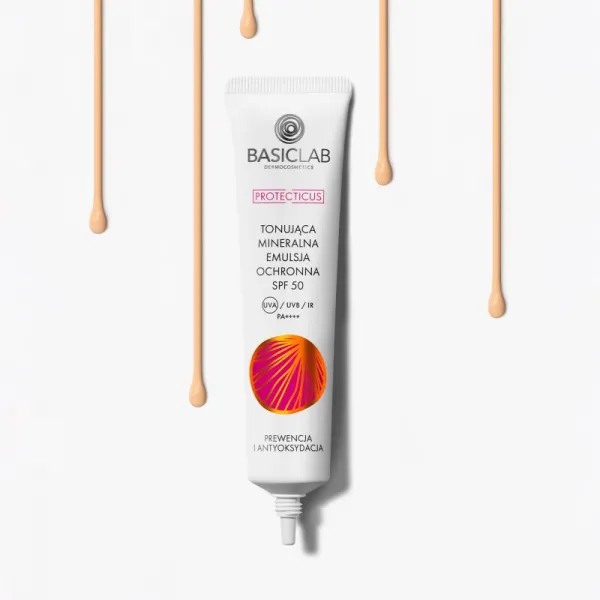 BasicLab Dermocosmetics Protecticus ochranná emulzia pre citlivú pleť so sklonom k začervenaniu SPF 50+ 40 ml