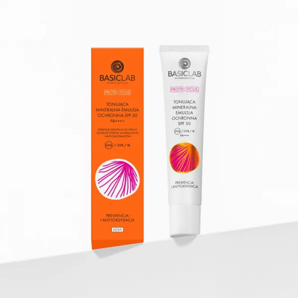 BasicLab Dermocosmetics Protecticus ochranná emulzia pre citlivú pleť so sklonom k začervenaniu SPF 50+ 40 ml