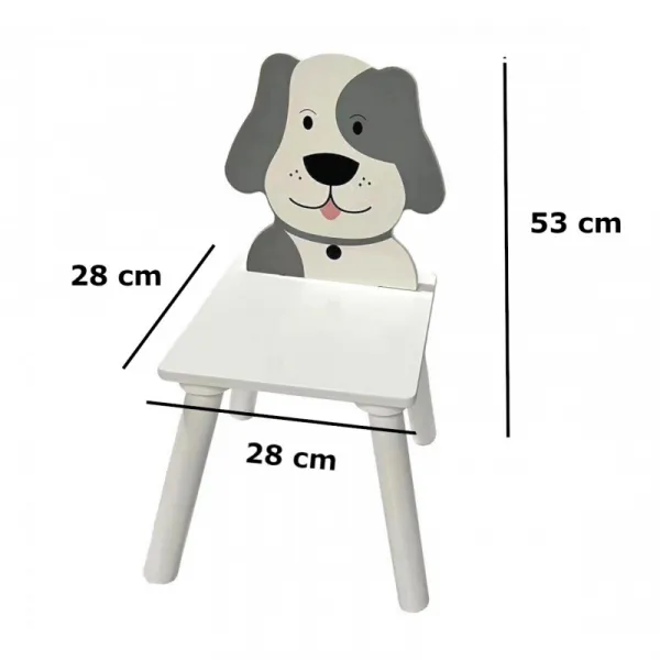 BHome Detský stôl so stoličkami PSÍK