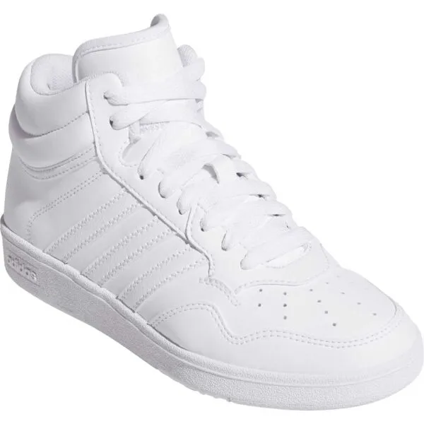 adidas HOOPS 3.0 MID K Chlapčenské členkové tenisky, biela, veľkosť 36