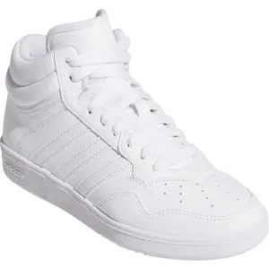adidas HOOPS 3.0 MID K Chlapčenské členkové tenisky, biela, veľkosť 36